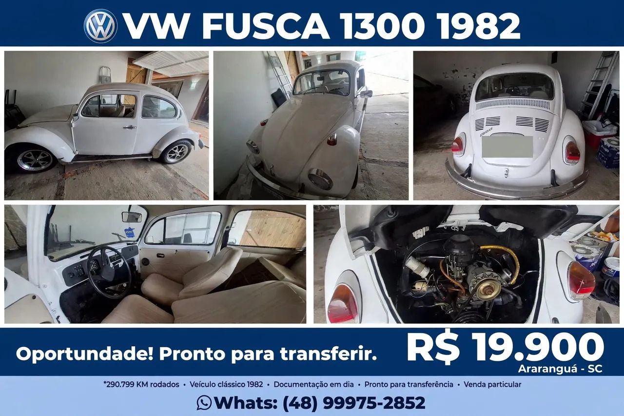 Volkswagen Fusca Fusca (gasolina) 1982