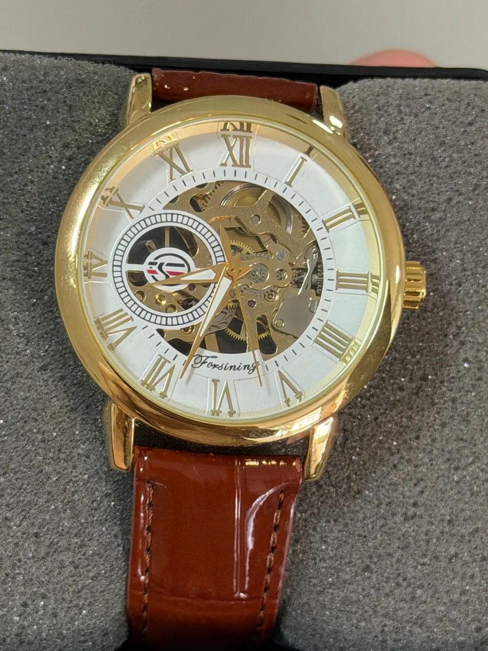 RELÓGIO AUTOMÁTICO FOSSINING / SKELETON - ELEGANTE - ÓTIMO ESTADO