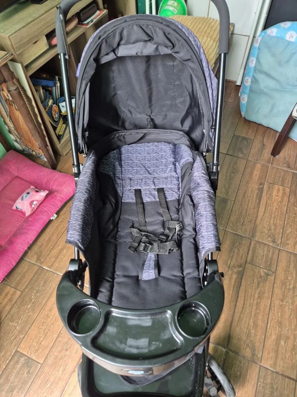 Carrinho Cosco Kids Reverse + Bebê Conforto - Foto 2