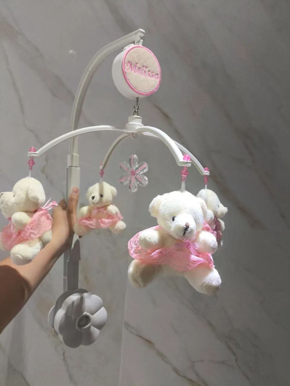 Móbile de berço para bebê menina 