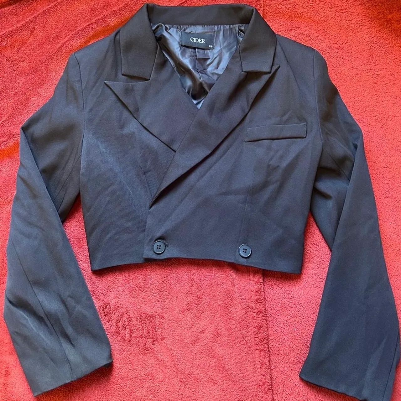 Blazer Cropped Preto PP - Foto 2