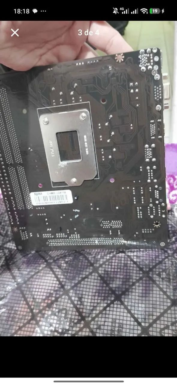 Placa mãe seminova +processador 1a geração  - Foto 2