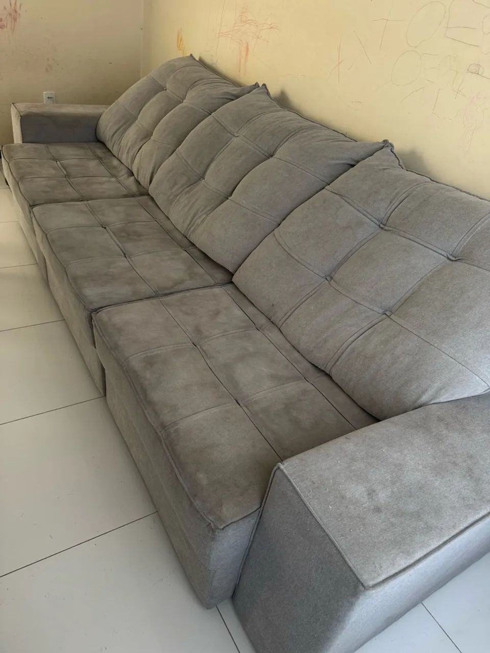 Sofá Retrátil Modular Rincão 2,92m Linho