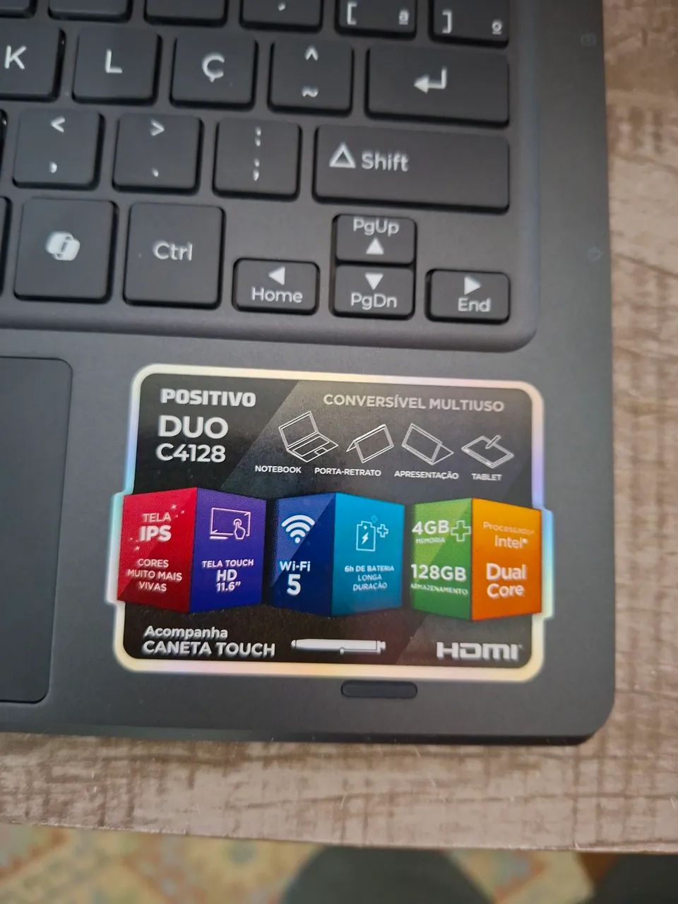 NOTEBOOK POSITIVO 2 EM 1 NA CAIXA. - Foto 2