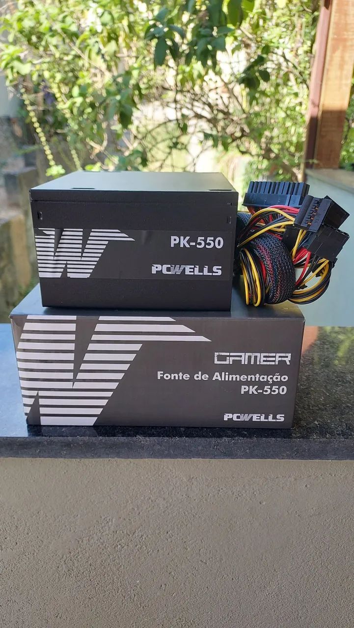 Fonte Gamer PC Wells PK-550 - Nova na Caixa  - Foto 4