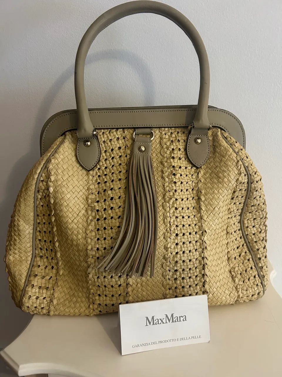 Bolsa couro Max Mara