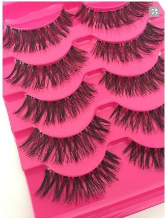 Cílios Postiços Volumosos Base de silicone 5 pares - Foto 4