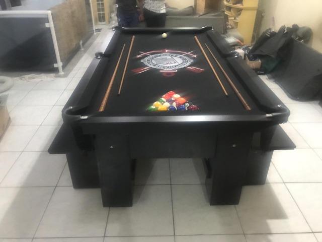Mesa de Redes Cor Preta Tecido Preto Logo Corinthians Mod. GKXY2450 - Foto 3
