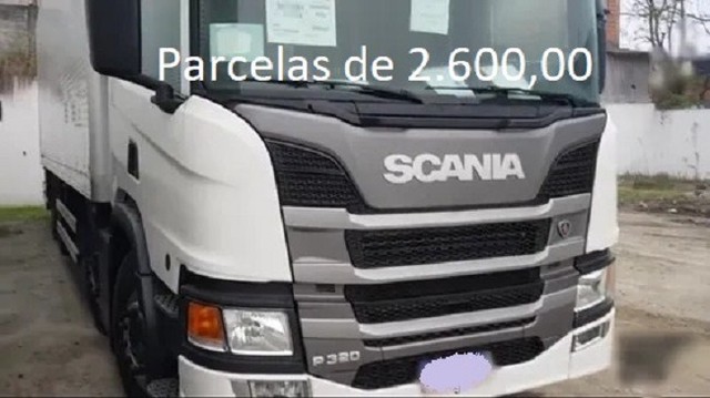 SCANIA P320 2020 8X2 BITRUCK BAÚ ALUMÍNIO FACCHINI, ENTRADA MAIS PARCELAS COM SERVIÇO.