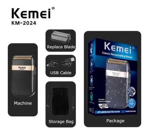 Maquina Barbeador Shaver Kemei Km-2024 Bivolt - Foto 2