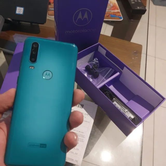 motorola one action 128gb aquamarine