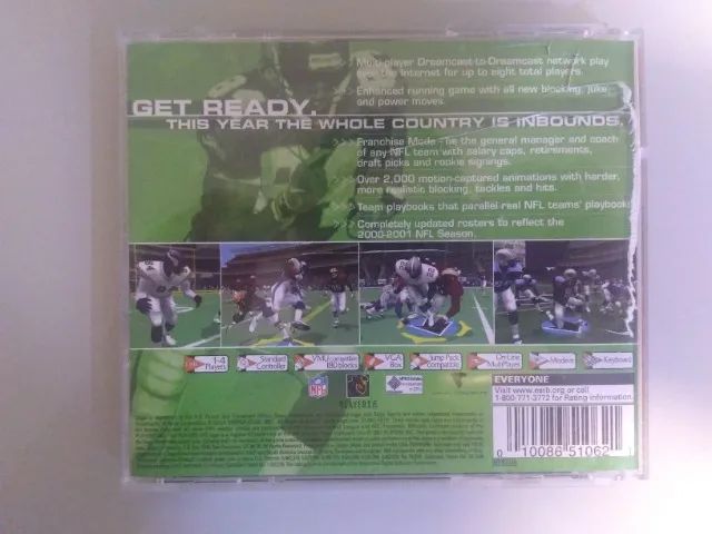 Nfl 2k1 para Sega Dreamcast Jogo Original - Foto 4