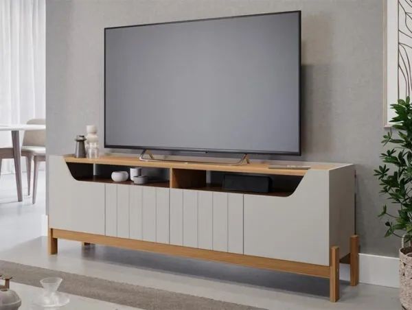  Rack Moema TVs até 70 Polegadas 100% MDF - Foto 3