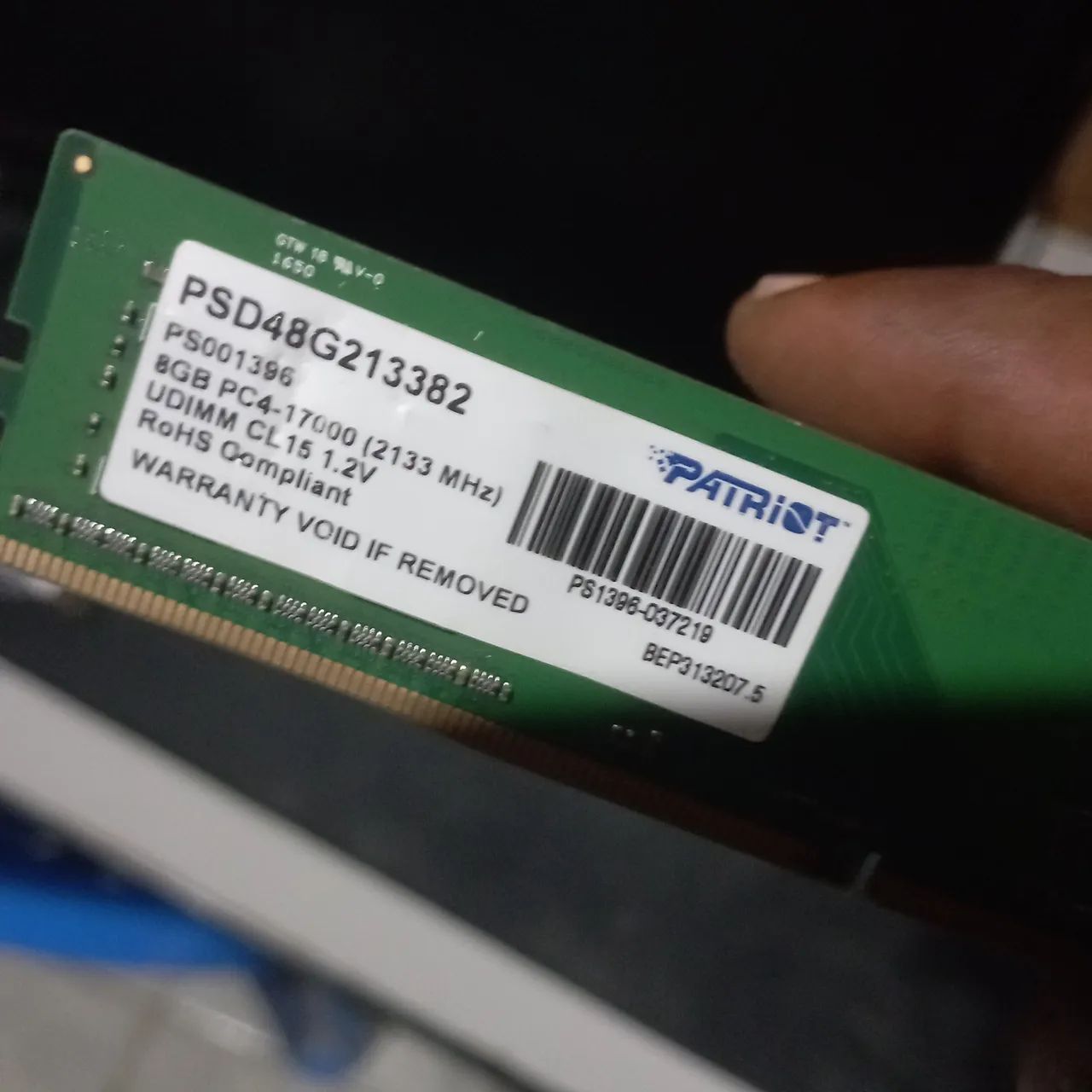 Memória de Pc ddr4 de 8 gigas 