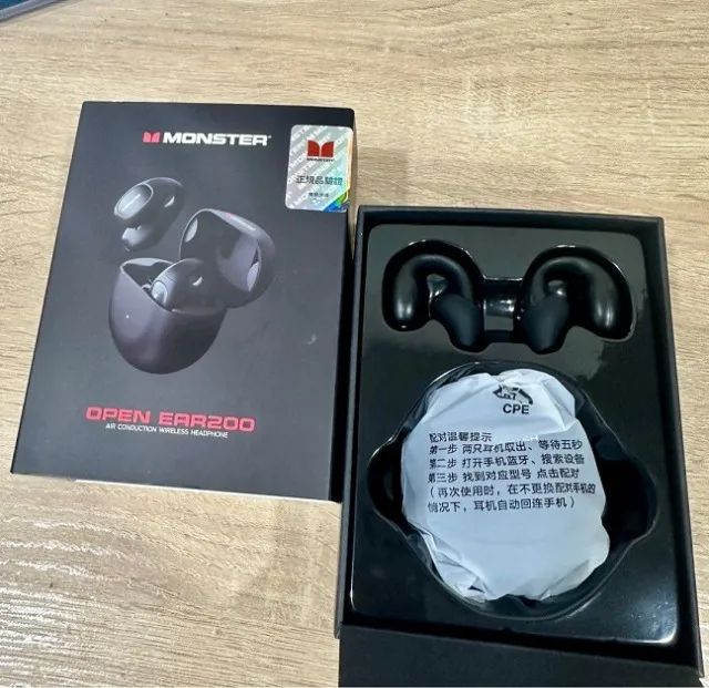 Fones de ouvido estéreo Monster Open Ear 200 MH-22175 Conduction Sport Bluetooth Original  - Foto 4