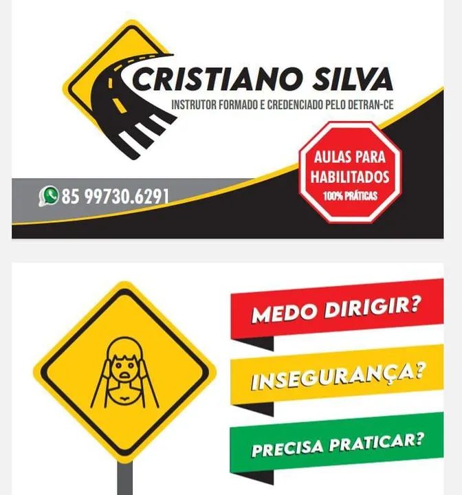 Aulas para habilitados ( Medo, Fobia e Pânico de dirigir).