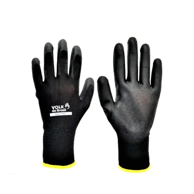 (Aceito cartão) Luva Tátil Poliéster (8 - M) Banho em PU Black Smart Volk do Brasil