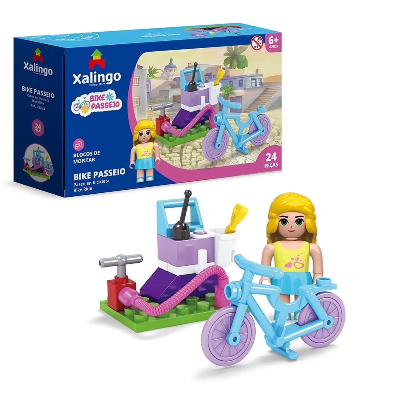 Xalingo Bike Ride Building Toy - 24 Pieces