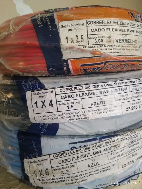 CABO FLEXÍVEL BWF 450/750 V - Foto 6
