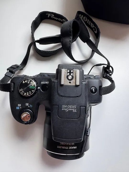 Câmera Canon SX50HS com acessórios - Foto 3