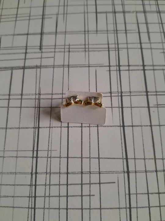 Brincos meias de ouro elegantes da moda casual - Foto 2