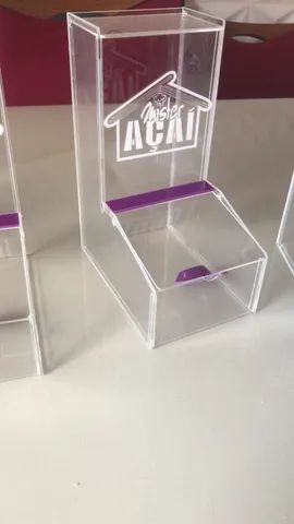 Potes em acrílico com Logo 
