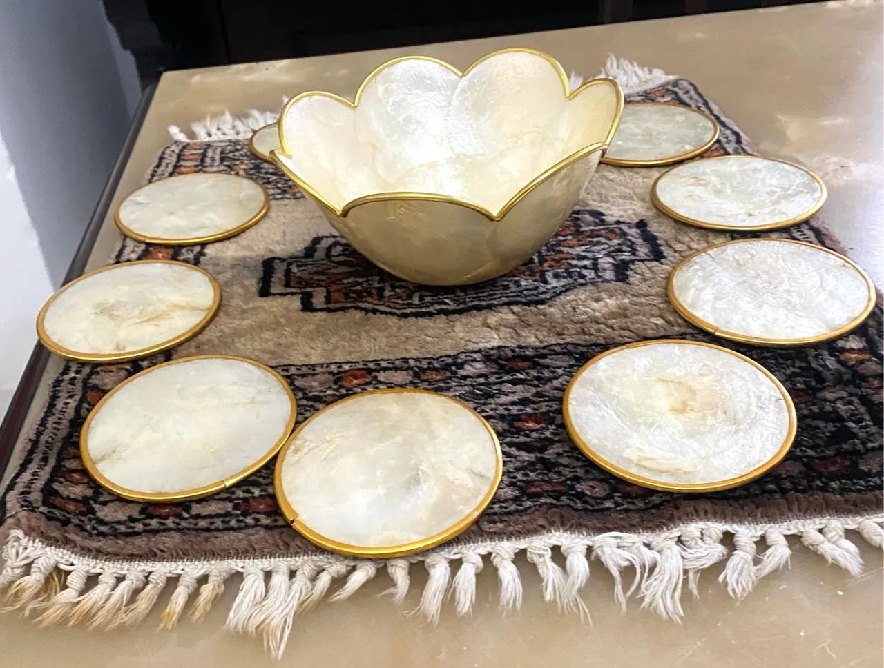 Conjunto de porta copos e bowl