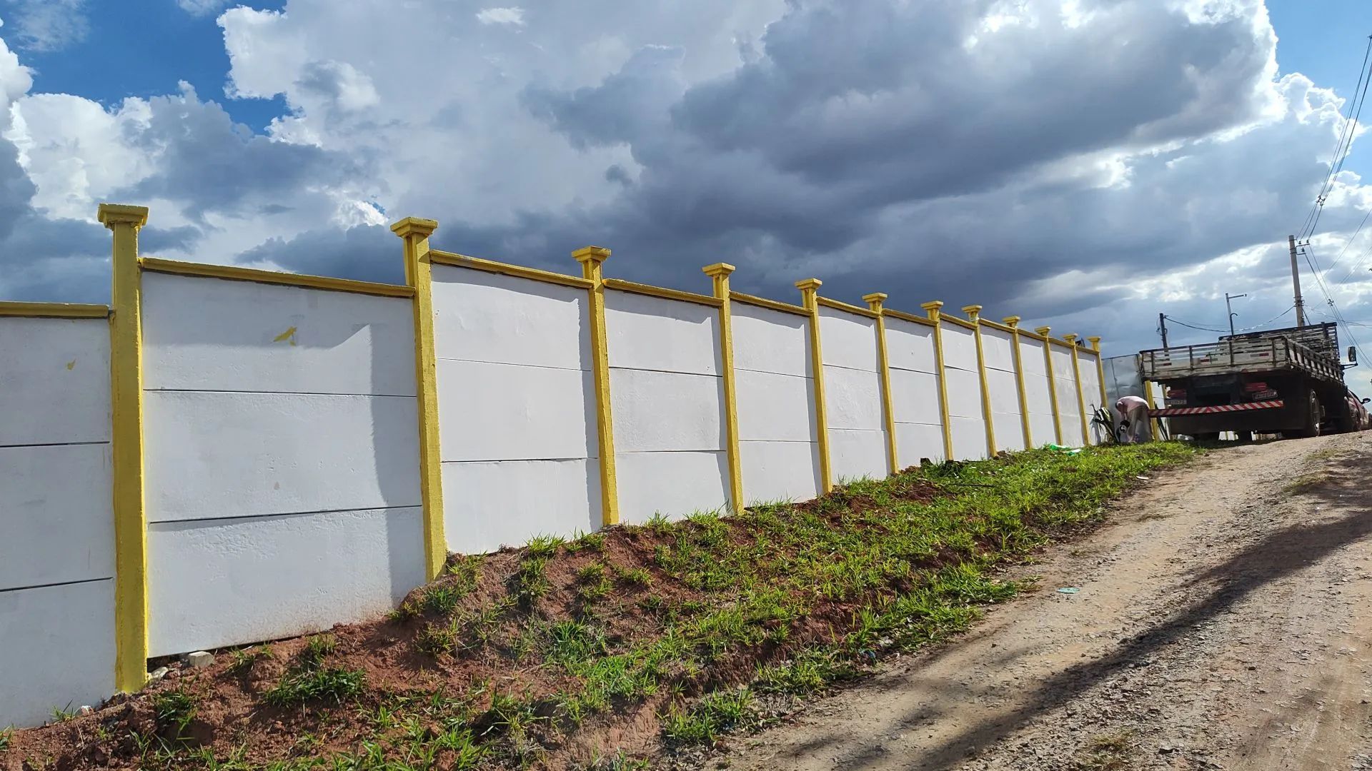 Muro de concreto - Novo!