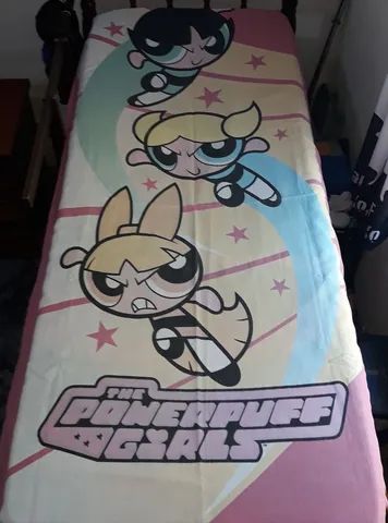 Colcha infantil As Meninas Super Poderosas / original Cartoon Network / Solteiro