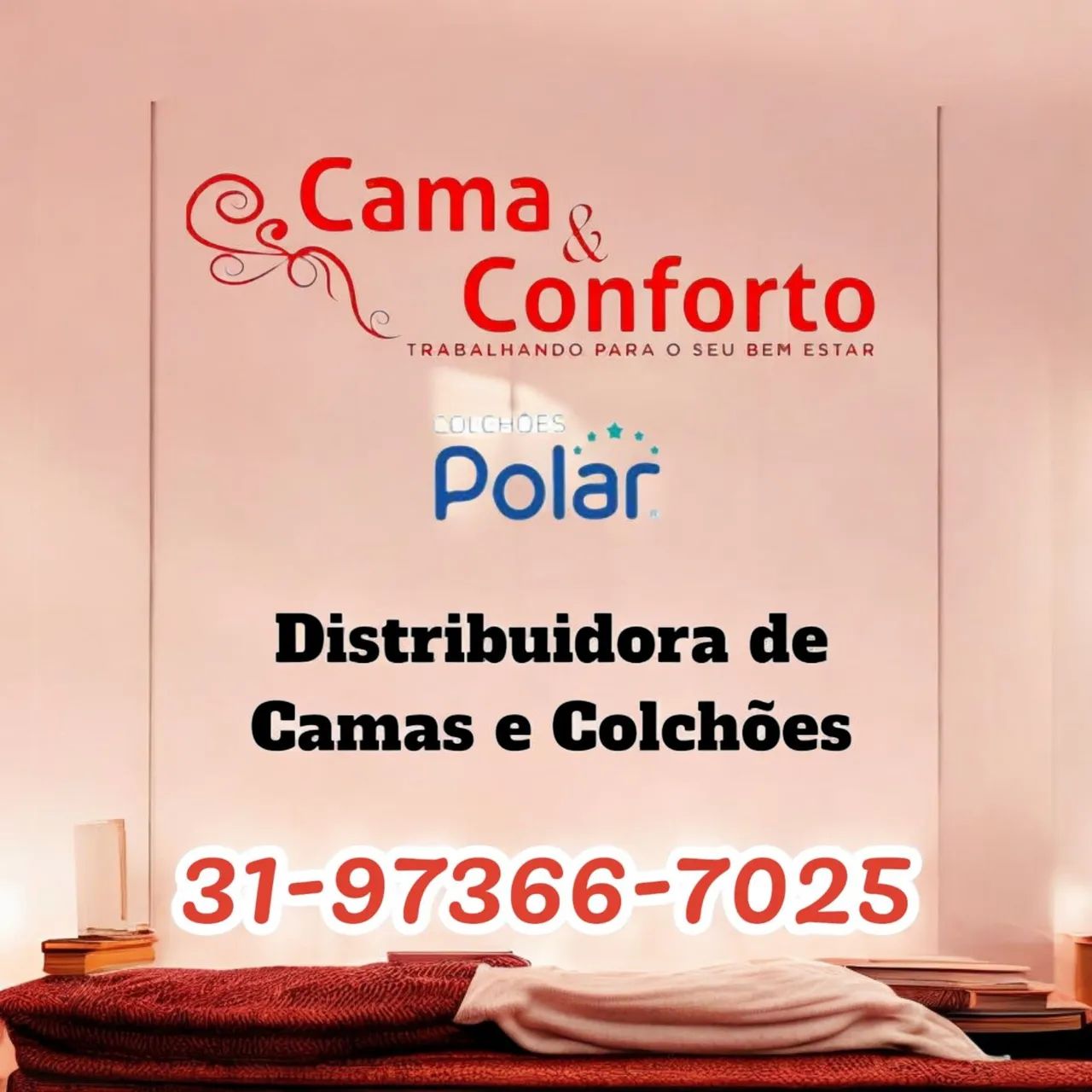 CAMA CASAL NOVAS / COLCHÃO D33 FIXO 6CM DE ESPUMA  - Foto 2