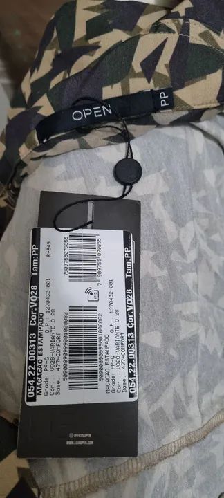 macacão estampado novo open, pp, veste p também - Foto 4