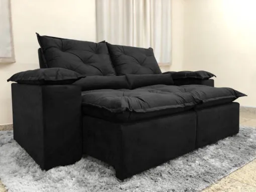 Sofá retrátil e reclinável Grécia2,0 m Pronta entrega!
