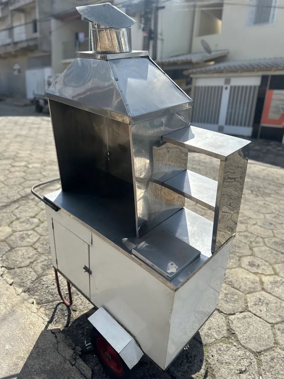 Carrinho de churrasco Aço inox - Seminovo