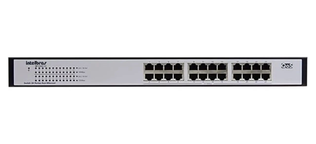 Switch Gigabit 24 Portas Intelbras SG 2400 GR+ - Foto 2
