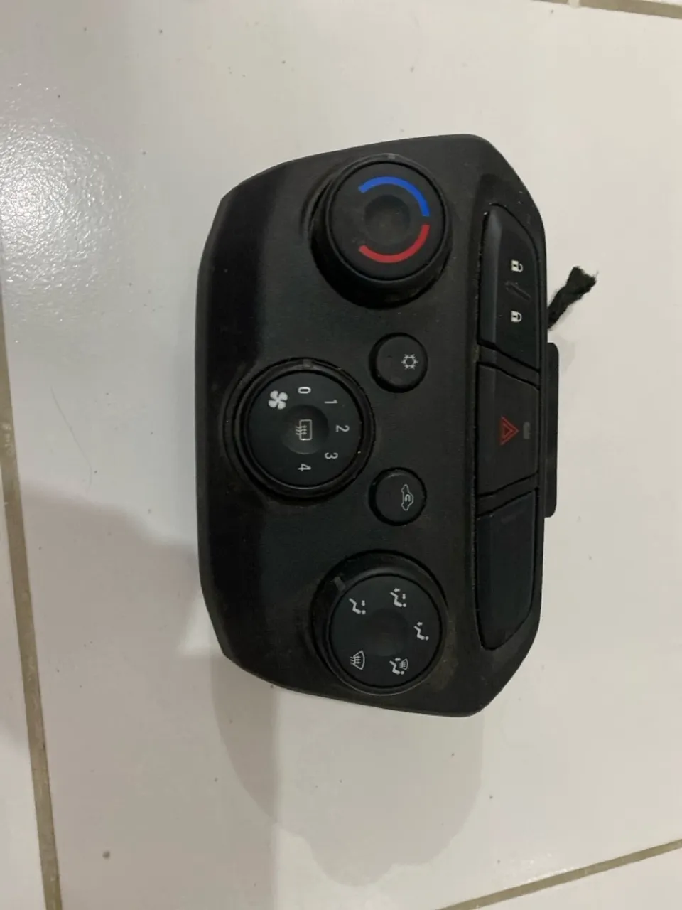 Painel de controle do ar condicionado