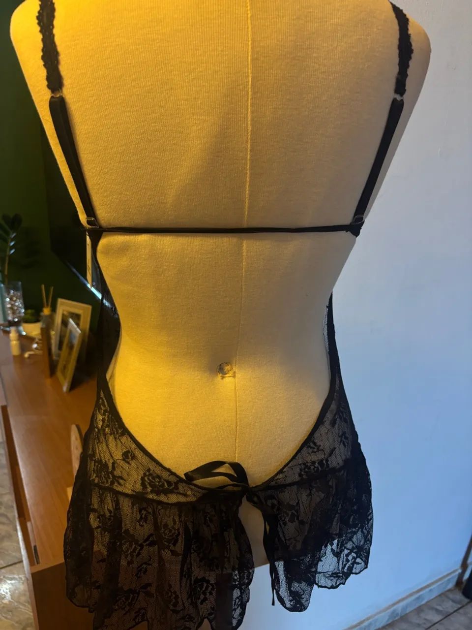 Camisola de renda preta - Foto 2