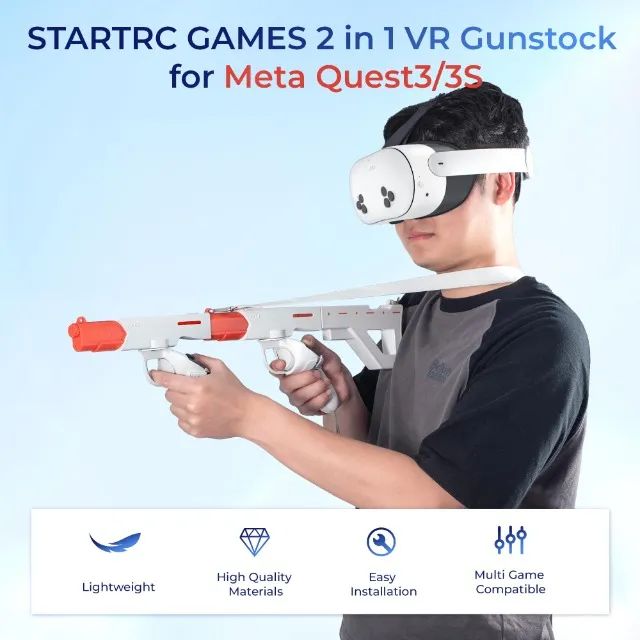 Rifle Grip - FUCIL VR Stock Controller para Meta Quest 3
