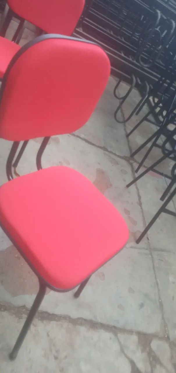 Cadeira fixa almofadada secretária 