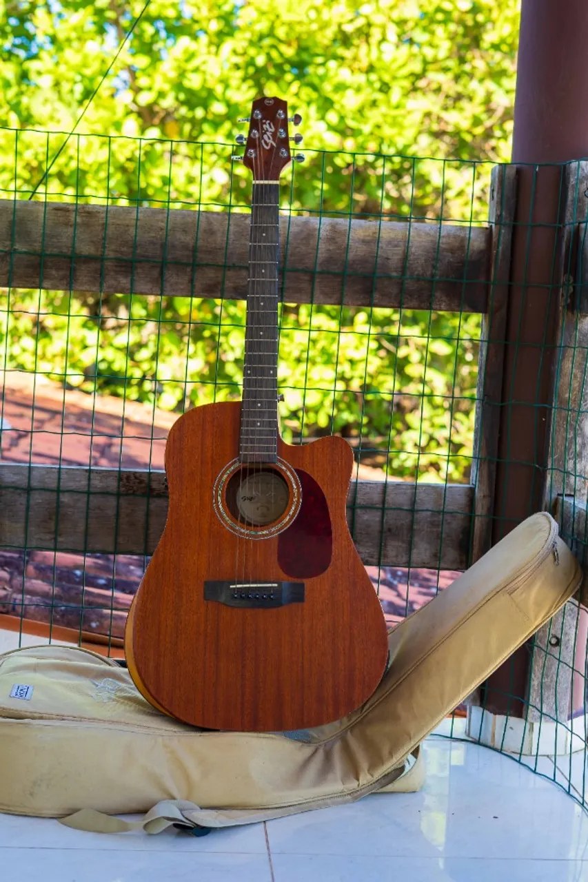 Violão Seizi NEO Tokyo Solid Top - Cutaway Mahogany Satin Com Bag
