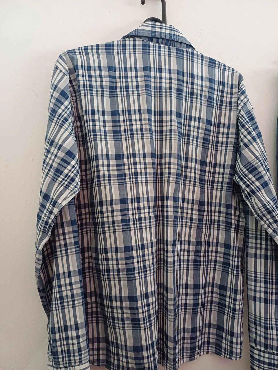 Camisa Xadrez Azul e Branca Maximus - Foto 2