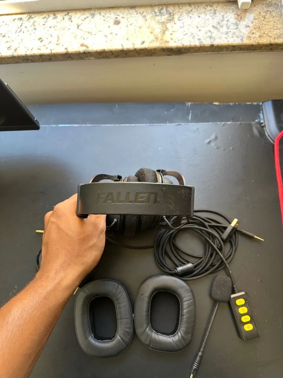 Headset Gamer Fallen Morcego, 7.1 com cancelamento de ruído  - Foto 3