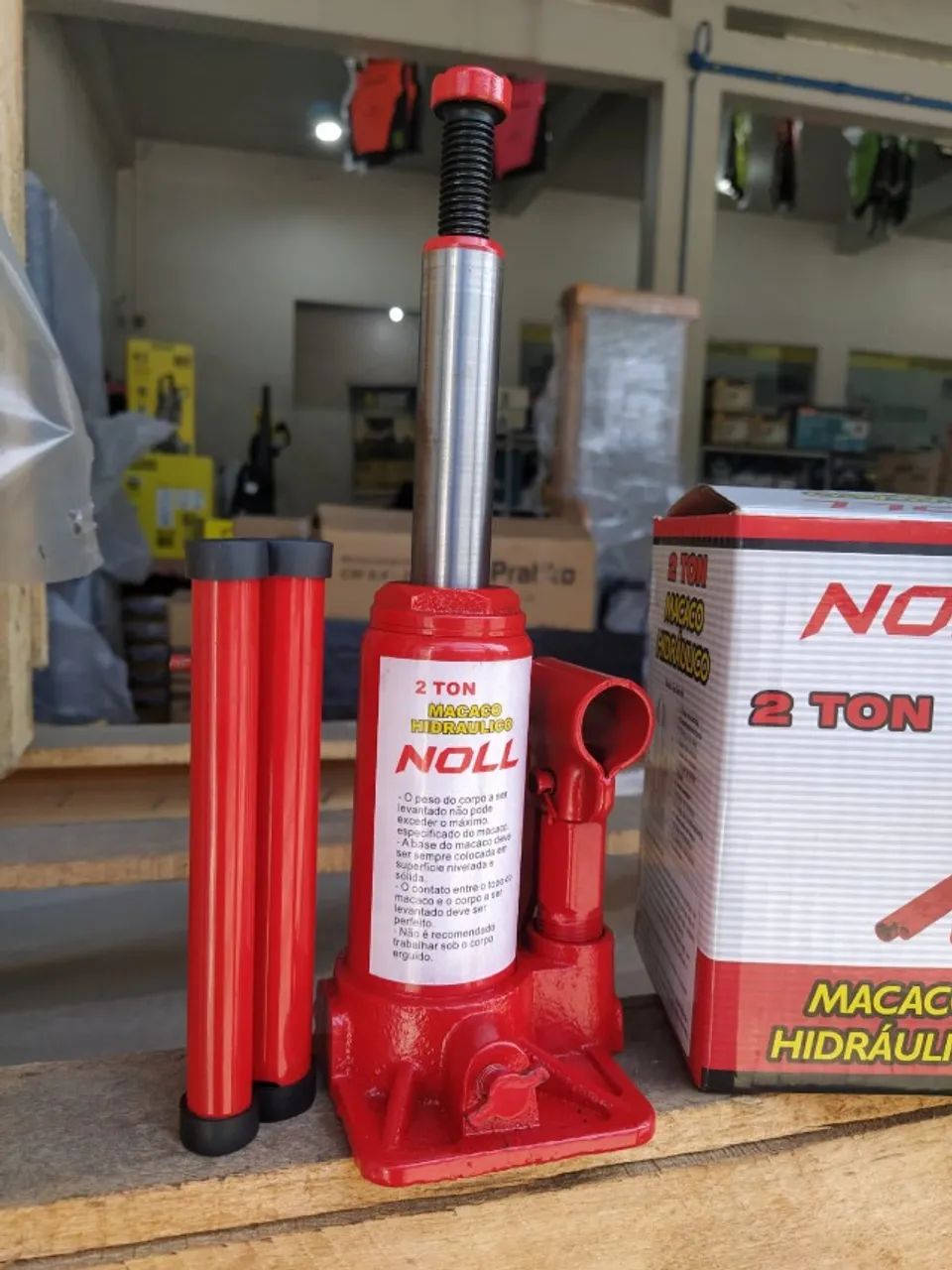 Macaco Garrafa 2Ton - marca Noll novo - Foto 3