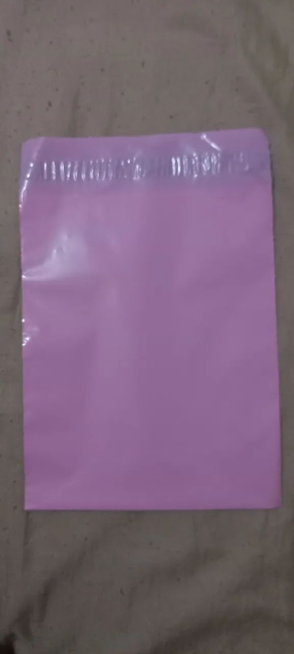 100 Envelopes Rosa 15X19cm Plástico Inviolável. - Foto 2