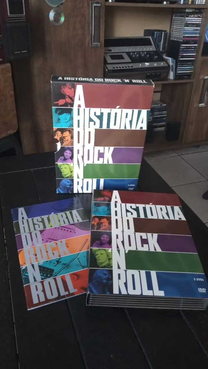 DVD A HISTÓRIA DO ROCK 'N' ROLL 1995/2004 Boxset Com 5 Discos  - Foto 2