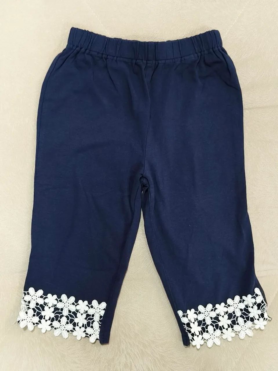 Calça pantacourt infantil 