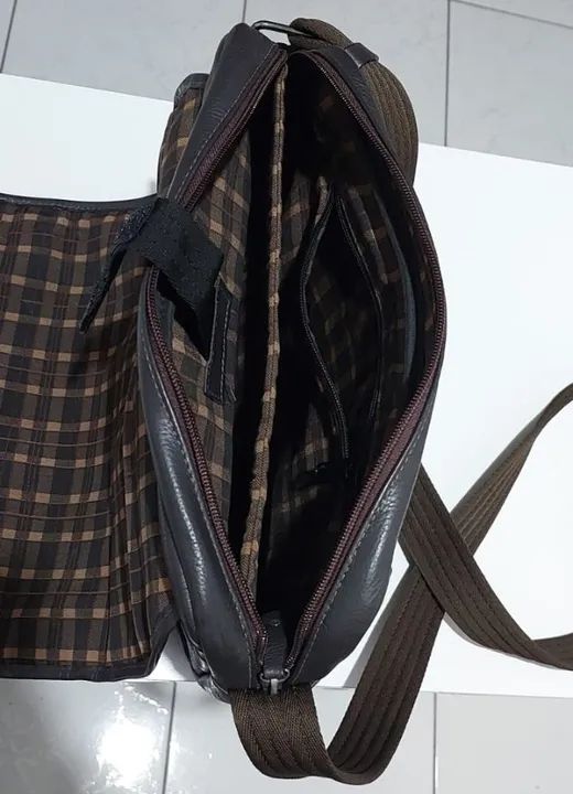 Bolsa Tranversal de Couro Original - PelliBrasil - Foto 2