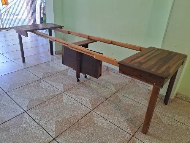 MESA ELÁSTICA DE EMBUIA MACIÇA  - Foto 3
