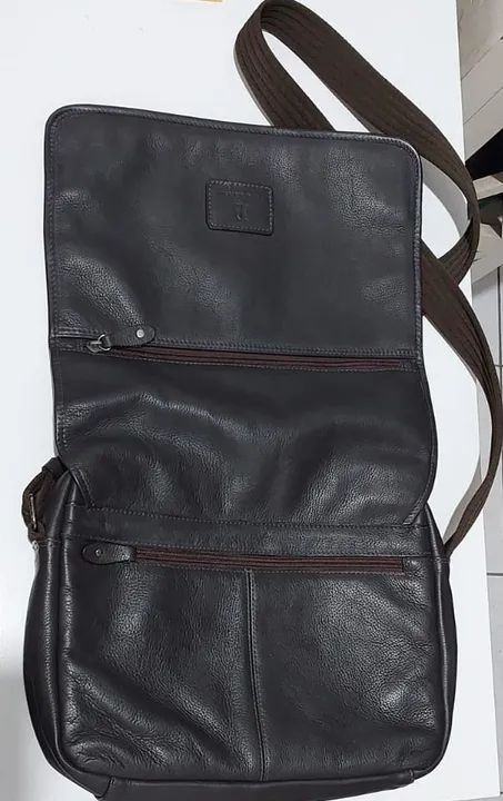 Bolsa Tranversal de Couro Original - PelliBrasil - Foto 3