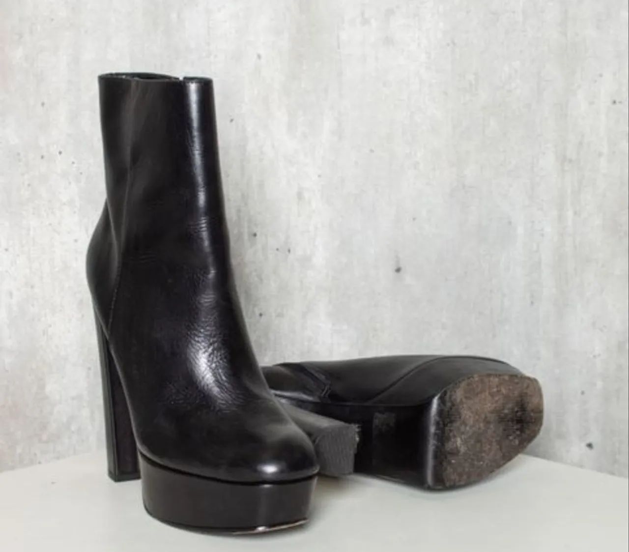 Botas de salto alto pretas - Foto 4