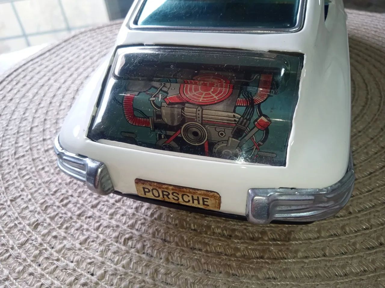 Raro Carrinho de Lata Porsche 911 Bandai Japan - Foto 4